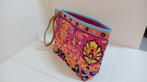 กระเป๋าผ้าแคนวาสสีนีออน ลายขาวดำ คุณภาพพรีเมียม แฟชั่น กระเป๋าถือ กระเป๋าผู้หญิง 100% ส่งออกจากประเทศไทย - Product Image 2