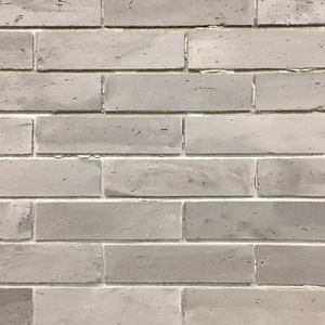 Refrakter Tuğla Duvar Kağıdı Duvar Panelleri 2 cm Açık Beyaz Seramik metro fayansı - Product Image 3