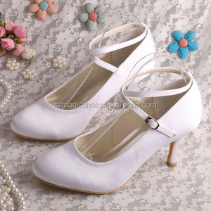 Tacco alto Delle Donne Pompa Le <span class=keywords><strong>Scarpe</strong></span> di Raso <span class=keywords><strong>Scarpe</strong></span> Da <span class=keywords><strong>Sposa</strong></span> 8 CENTIMETRI - Product Image 3