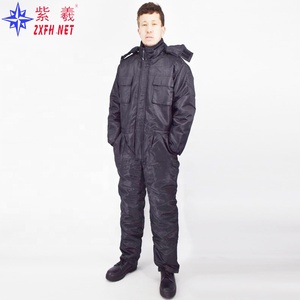 Nuevo diseño <span class=keywords><strong>traje</strong></span> de trabajo de seguridad de invierno fibra negra algodón <span class=keywords><strong>impermeable</strong></span> a prueba de frío Unisex <span class=keywords><strong>traje</strong></span> <span class=keywords><strong>completo</strong></span> para almacenamiento en frío uso en congelador - Product Image 3