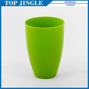 Ensemble d'accessoires de salle de bain élégants en plastique double couleur verte - Product Image 5