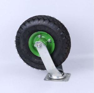 2PCS 10 "Air Tire Pneumatic Swivel Caster Rigid Wheels Cart für Industrie - Product Image 3