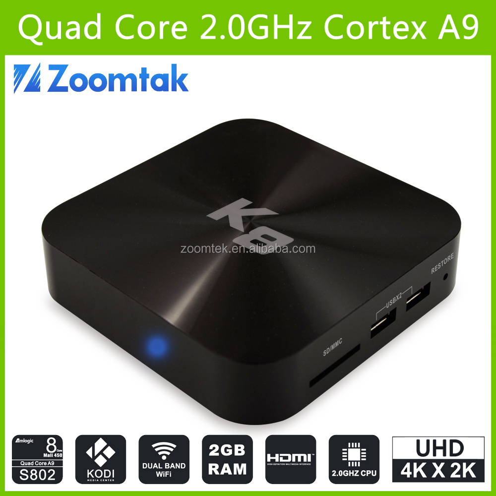 Amlogic S802 Quad Core 2 G / 8 G Android 4.4 tv box sex video google