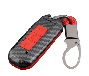 ABS carbon Faser Schlüssel Fall Fern Fob Shell Keychain Protector Halter für Wuling Hongguang S Baojun 730 510 560 Auto schlüssel Abdeckung