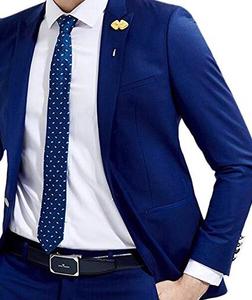 Costumes de <span class=keywords><strong>mariage</strong></span> <span class=keywords><strong>bleu</strong></span> royal ajustés 2 pièces Costumes pour hommes Costumes de marié Smokings <span class=keywords><strong>Costume</strong></span> d'affaires - Product Image 5