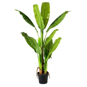 1.4m Artificial Fake Decorative Banana Leaf Tree Artificial Big Leaf Tree