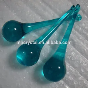 Cristais de aquamarine raindrop peças de lustre de vidro MH-12668