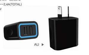 HDS-HDD12-0224 <span class=keywords><strong>2</strong></span> Puertos USB de Viaje Cargador de Pared de Red AC Multi Paquete de Adaptador De Enchufe del AU de LA UE - Product Image 1