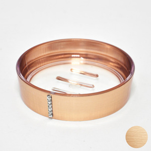 ชุดอุปกรณ์ตกแต่งห้องน้ำพลอยเทียมสีโรสโกลด์ดีงาม - Product Image 5