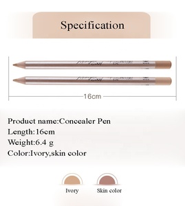 Penjualan Laris Riasan Alami Menyembunyikan Jerawat Mencerahkan Wajah Bibir Alis Concealer Pensil Tahan Air Produsen Pensil Concealer Kayu - Product Image 6