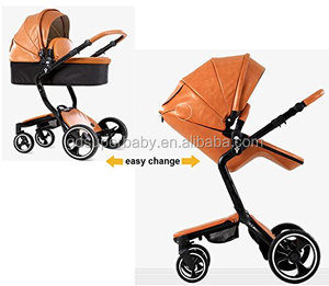 Cochecito de bebé plegable, paisaje alto, para recién nacido, cuatro ruedas, 4 colores - Product Image 2