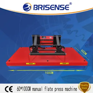 공장 직접 판매 Brisense 브랜드 수동 60*100 대형 승화 열 프레스 기계