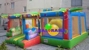 Grands terrains de jeu gonflables colorés d'amusement de videur sous la forme d'un château gonflable impressionnant - Product Image 5