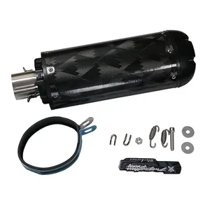 Universal Motorcycle Muffler Exhaust Carbon