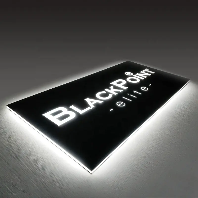 Acrilico Slim Led Edgelit Illuminazione Blackpoint Sottile Segno Lightbox Moduli Ristorante Led Lightbox