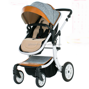 Super moda paisaje alta calidad de cuero de lujo deluxe Cochecitos de bebé cochecito de bebé 2 en 1 - Product Image 5