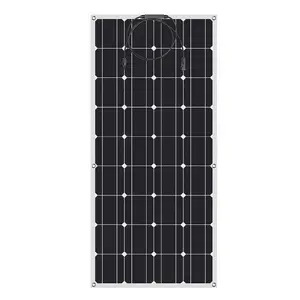 태양 패널 100 주택 Suppliers-고효율 100 와트 12V 모노 유연한 태양 전지판 가격 홈 보트 자동차 정원 캠핑 여행
