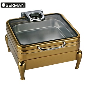Türkei kommerzielle Küchen ausstattung langlebige Bain Marie Food Display wärmer Hotpot Kupfer Messing Buffet Hotel verwendet Chafing Dishes - Product Image 3