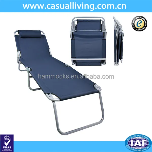 Patio Salotto Sedia Portatile Pieghevole Chaise Letto per Outdoor Indoor Gargen Yard Piscina Spiaggia di Sonno di Campeggio con Cuscino Estraibile