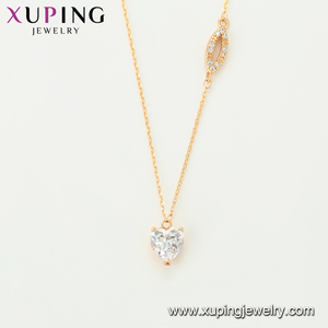 Xuping18k — collier <span class=keywords><strong>en</strong></span> fil de soie plaqué or, modèles, bijoux, ville, vente <span class=keywords><strong>en</strong></span> <span class=keywords><strong>ligne</strong></span>, 44216 - Product Image 2