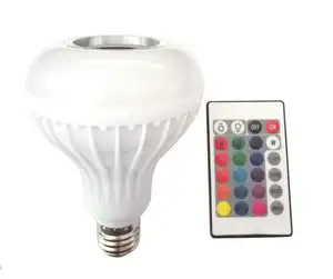 Nieuwe Muziek Speaker Vakantie Led Bal Lamp Audio Spot Light Lamp E27 Kleurrijke Rgb Muziek Lamp