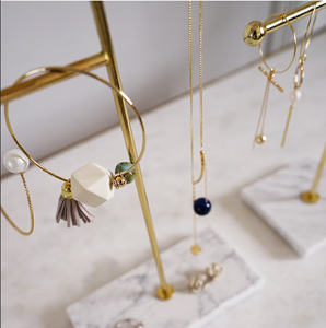 Boîtier de rangement pour bijoux, étagère en métal doré, à Base en <span class=keywords><strong>marbre</strong></span> naturel, garanti haute qualité - Product Image 6