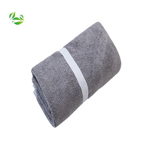 Al por mayor llanura Estilo Casa con cara de algodón suave y felpa <span class=keywords><strong>del</strong></span> baño toallas de microfibra - Product Image 2