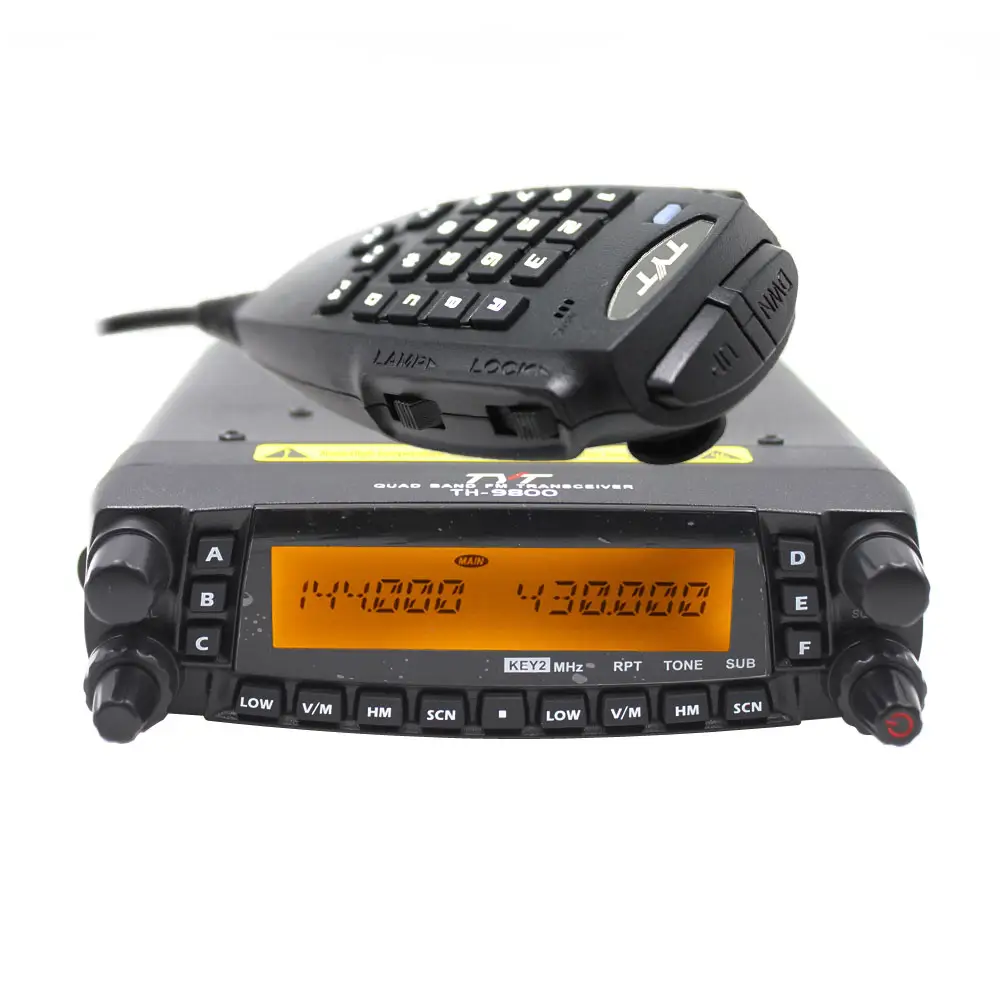 Walkie talkie tyt banda TH-9800 quad 50 w, rádio automotivo atualizado, 50 watts vhf uhf, transmissor de rádio