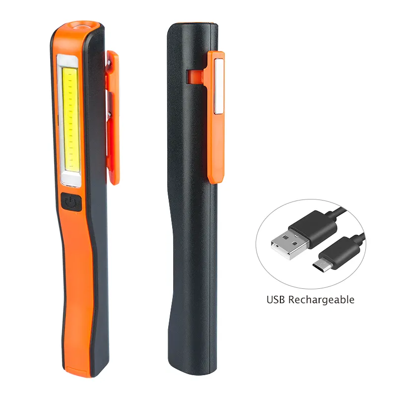 Cordless Flexible Portable Led Work Light Magnetic Pocket Pen Light