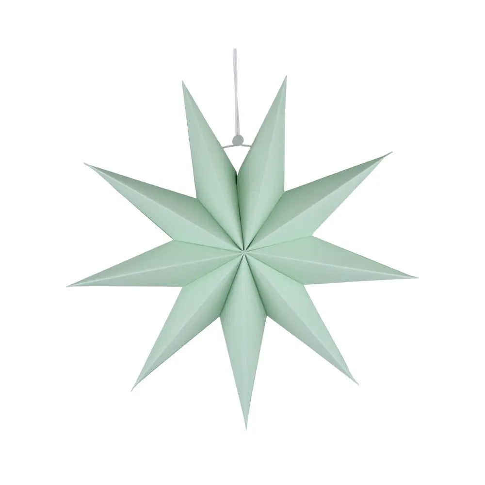 Nuevo diseño hecho a mano decorando 3D estrellas de papel Navidad China adornos patrones