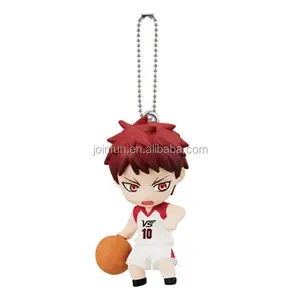 Tùy chỉnh thiết kế phim hoạt hình 3d pvc keychain, tuỳ chỉnh anime hình toy pvc mềm keychain