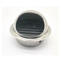 Grille de ventilation ronde en acier inoxydable de 5 pouces (125 mm) pour toit, type champignon hollandais