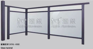 Barandilla de vidrio de aluminio <span class=keywords><strong>para</strong></span> terraza / jardín - Product Image 1
