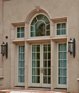 फ्रेंच versailies शैटो शैली अनुकूलित बेज संगमरमर खिड़की दासा