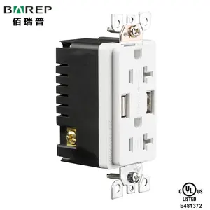 Usb Wall Socket Outlet New Model USB Socket Wall Outlet For USA Hotel 5V 4.8A USB