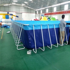 <span class=keywords><strong>Piscina</strong></span> inflable con marco de Metal de acero, equipo de juego de agua con marco de Metal para exteriores - Product Image 2