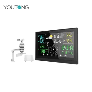 Voll funktions fähige Wetters tation 5-in-1-Thermometer-und Hygrometer-Wetter vorhersage station