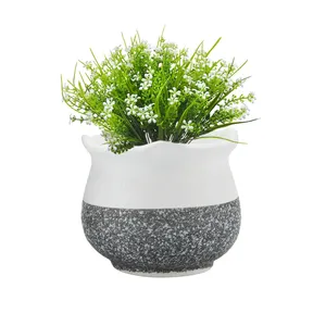 Wholesale Cheap OEM Ceramic Flower Pot Tabletop Decor Porcelain Planter Pot