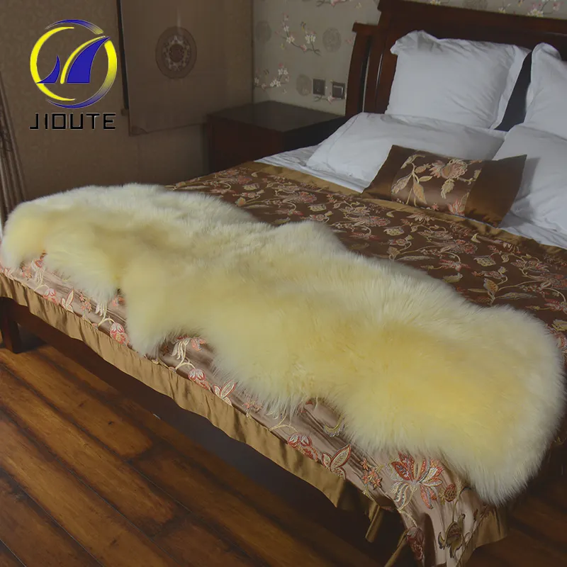 Últimas mayorista diseño Chindi alfombra de piel de oveja
