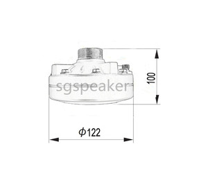ไดรเวอร์ไซเรนเสียงดัง HD-200A <span class=keywords><strong>200W</strong></span> -300W 4/6/<span class=keywords><strong>8</strong></span>/16 โอห์ม แม่เหล็กนีโอไดเมียมความถี่สูง - Product Image 4