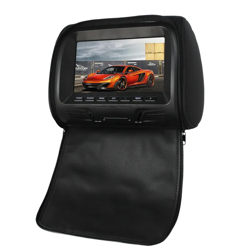 7 Zoll LCD Panel Auto Kopfstütze Auto TV Monitore 16:9