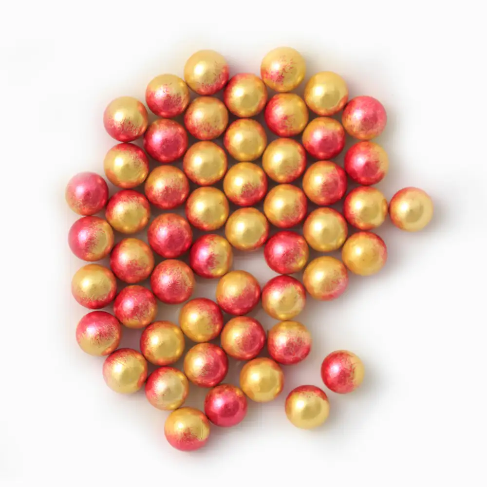 Cuentas de plástico de imitación Multicolor, perlas de 8mm y 6mm, sin agujero, a granel, más de 45 colores, precio de fábrica
