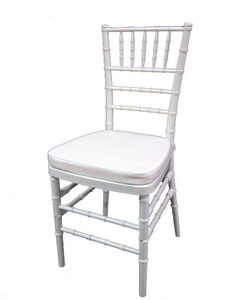 Sedia Chiavari Bianca in <span class=keywords><strong>Legno</strong></span> per Matrimoni con Cuscino - Vendita all'Ingrosso - Product Image 1