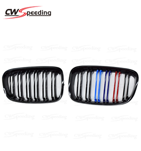 M COLORE NERO LUCIDO MATERIALE ABS PARAURTI ANTERIORE GRIGLIA della GRIGLIA ANTERIORE PER 2011-2015 BMW 1 SERIE F20 - Product Image 2