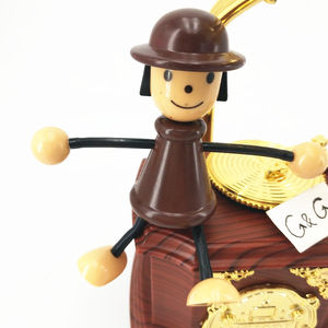 Creativo marrón marioneta muñeca <span class=keywords><strong>de</strong></span> registro <span class=keywords><strong>de</strong></span> <span class=keywords><strong>caja</strong></span> <span class=keywords><strong>de</strong></span> música - Product Image 4