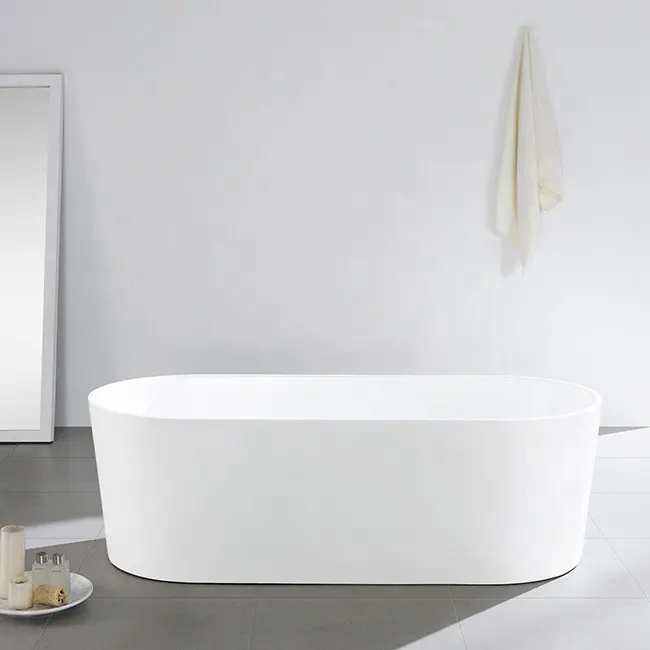 2024 nuovo design moderno mini supporto rotondo in acrilico freestanding bambino vasca da bagno al coperto vasche da bagno