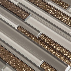 Soulscxrafts Dorato di Modo Striscia di <span class=keywords><strong>Vetro</strong></span> <span class=keywords><strong>Mosaico</strong></span> per Backsplash - Product Image 2