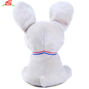 Suave lindo perro de peluche hablar cantar pequeño animal de peluche cachorro para Kid chica chico bebé adolescente niño blanco - Product Image 3