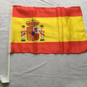 Bandera de mano de poliéster 100% personalizada, Bandera de País de campeonato, exhibición de <span class=keywords><strong>agencia</strong></span> de <span class=keywords><strong>viajes</strong></span> de España de 3x5 pies, asta de bandera de fibra de vidrio de nailon de vinilo - Product Image 6