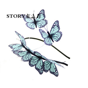 Fairy Tale Pin up Princess Adult Woodland Butterfly Diadema - Product Image 1